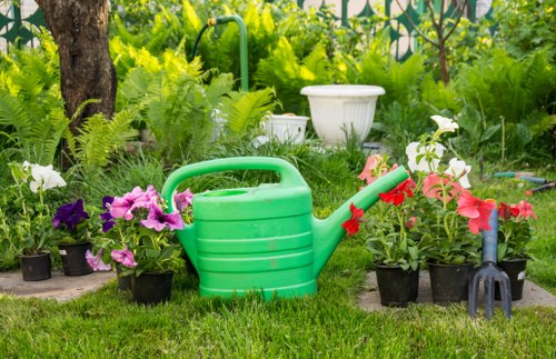Hard landscaping installation details for a Pimlico property