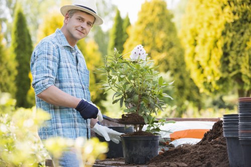 Charity partnership collecting reusable landscaping materials