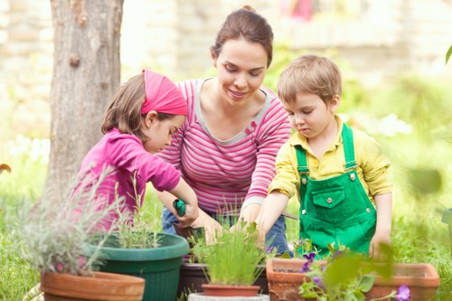 Sustainable landscaping materials and recycling efforts in Pimlico